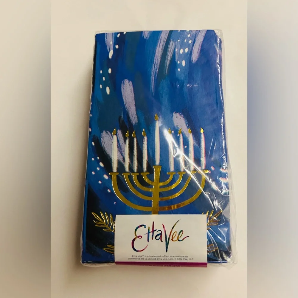 New Chanukah Etta Vee 40 Paper Guest Napkkns 3 Ply 8
